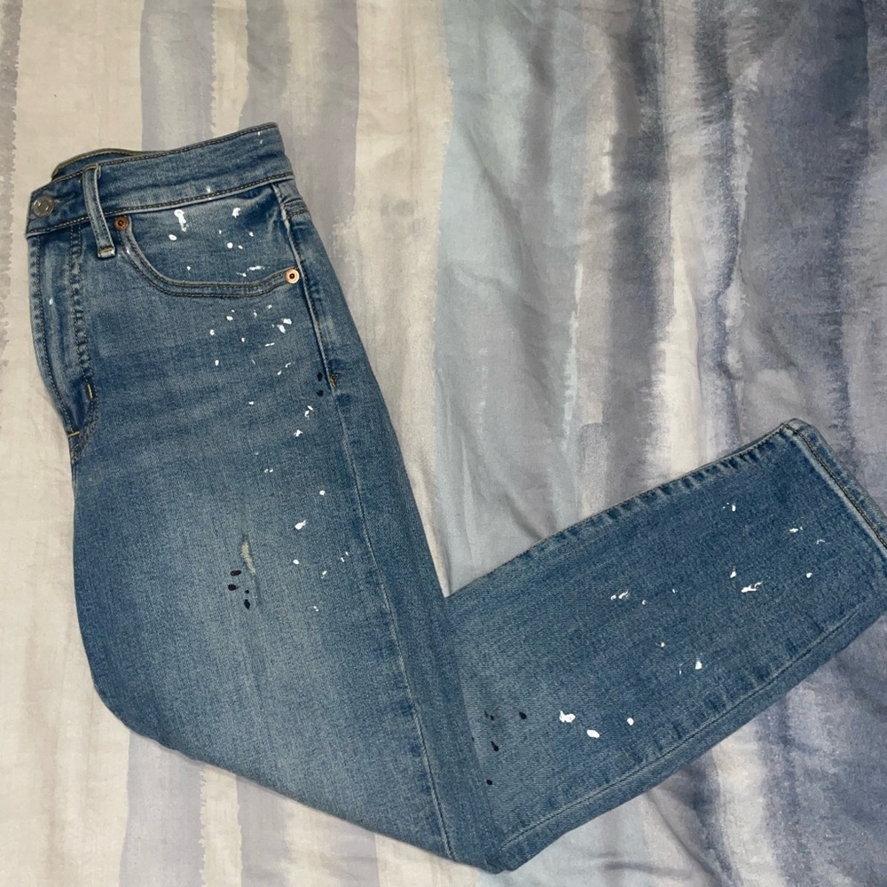Gap Petite Spatter Jean Size 28p